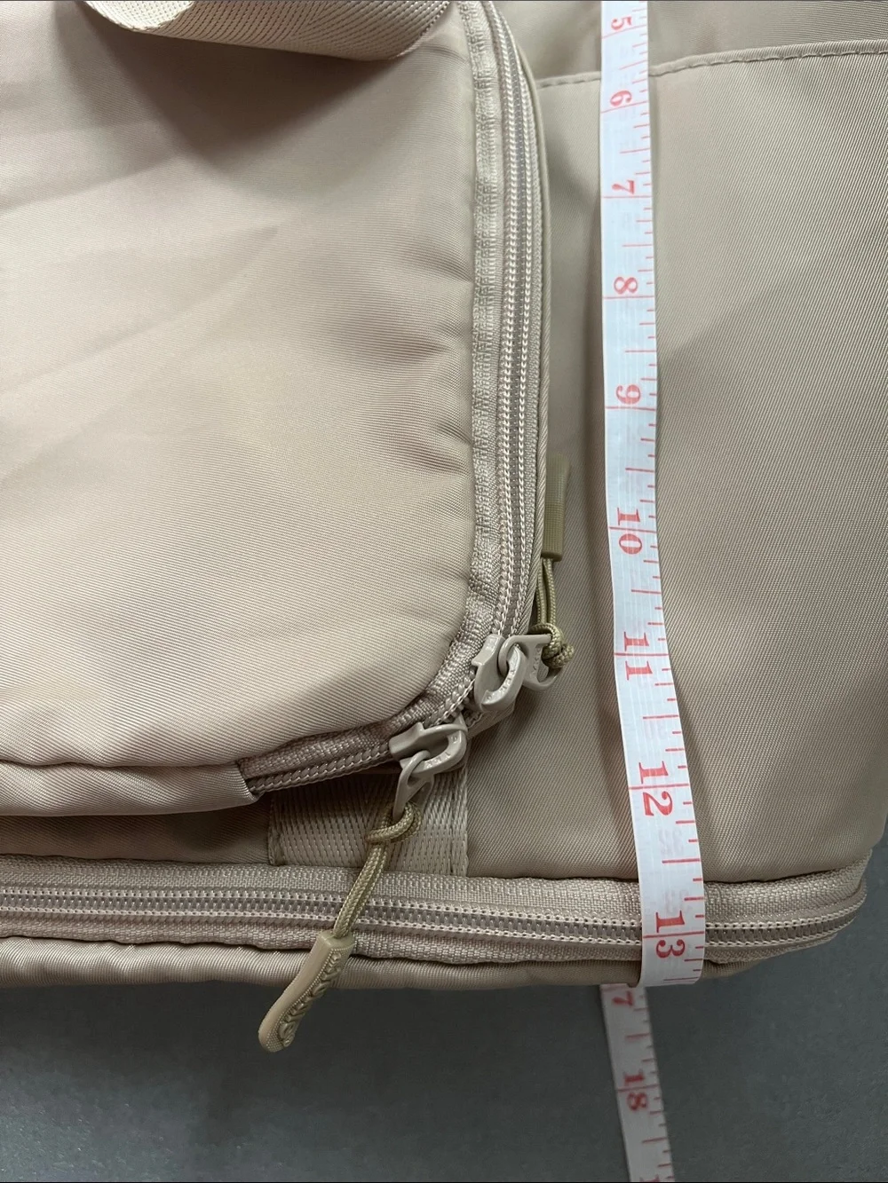 The Foldie | Taupe Foldable Travel Bag Expandable Tote NWT Sz 40L Packing Space